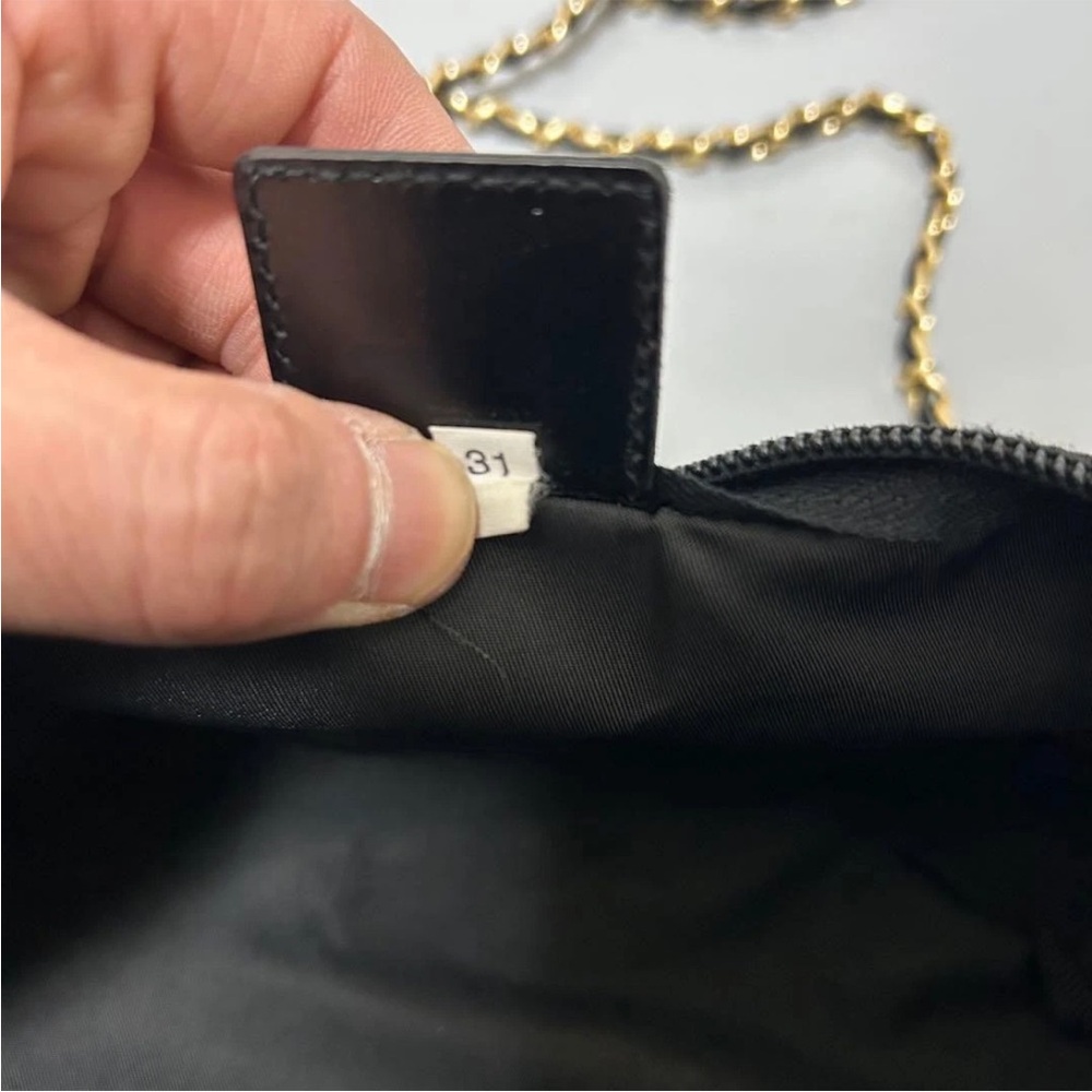 Prada Black Crossbody Bag with Gold Chain - Picture 12 of 13